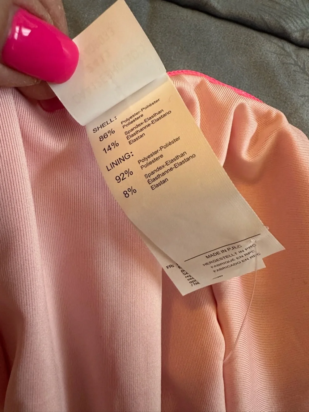 NWT Cupshe Hot Pink Tempest One-Piece Swimsuit Sz L - Picture 7 of 8